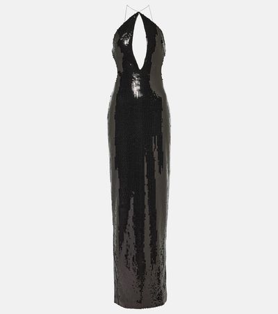 Monot Mônot Elsa Cutout Sequined Gown