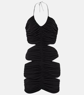 Monot MÃ´not Halterneck cutout minidress