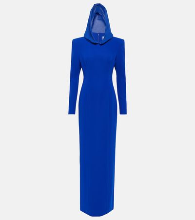 Monot Mônot Hooded Crêpe Maxi Dress