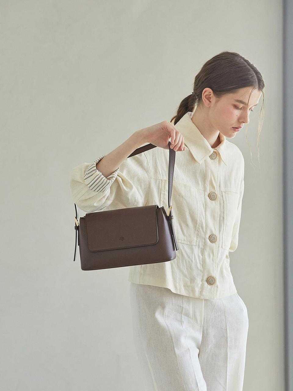 MONSAC Monika Shoulder Bag_Dark Brown