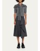 Monse Cropped Polo Knit Sweater with Scarf - 2