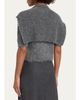 Monse Cropped Polo Knit Sweater with Scarf - 3