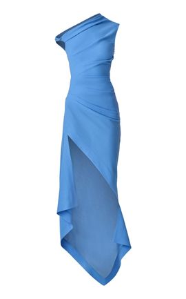 monse one shoulder dress MONSE Resort 2027 Draped cocktail silhouettes come into bloom through lemon  blossom embroidery, floral appliqu, and oversized knotting. Silk faille,  jersey, leather, and glass bugle beads shape an expanded vision of MONSE