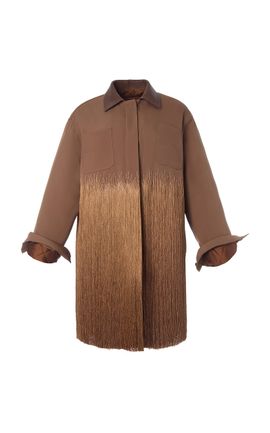 MONSE MONSE Barn Fringed Satin Jacket