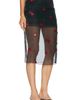 Monse Monse Cherry Embroidery Sheer Skirt - 2