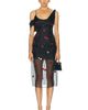 Monse Monse Cherry Embroidery Sheer Skirt - 5