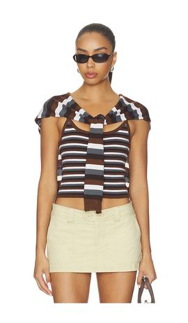 Monse Monse Combo Stripe Cardigan Set