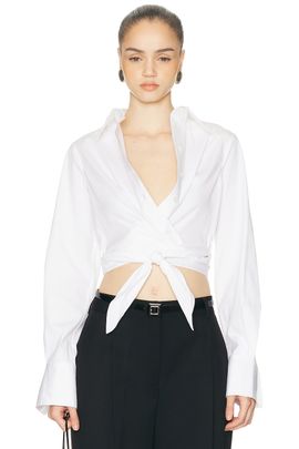 Monse Monse Criss-Cross Tie Shirt