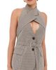 Monse Monse Cross Lapel Vest Jacket Brown Multi - 1