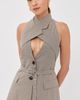 Monse Monse Cross Lapel Vest Jacket Brown Multi - 2