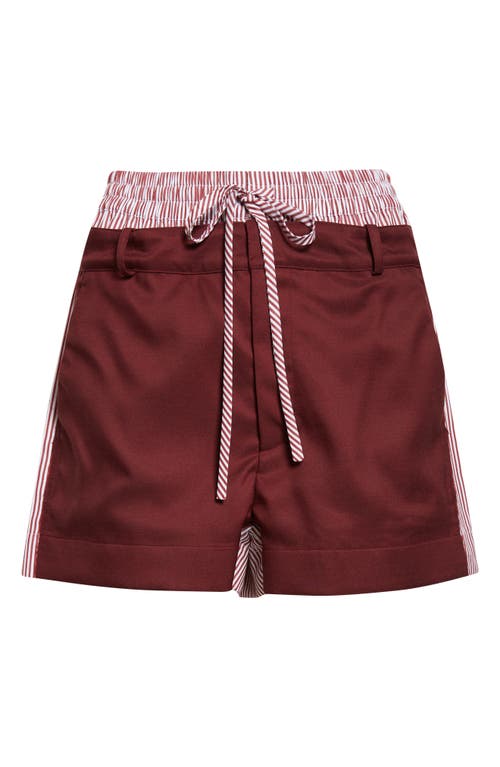 MONSE MONSE Deconstructed Double Waistband Shorts