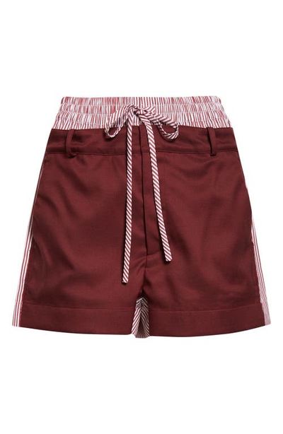 MONSE MONSE Deconstructed Double Waistband Shorts