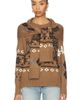 Monse Monse Fair Isle Crewneck Sweater With Scarf - 1