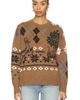 Monse Monse Fair Isle Crewneck Sweater With Scarf - 2