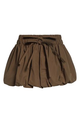 MONSE MONSE Fold-Up Ruched Bubble Miniskirt