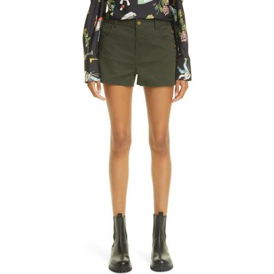 MONSE MONSE Grommet Brushed Twill Shorts