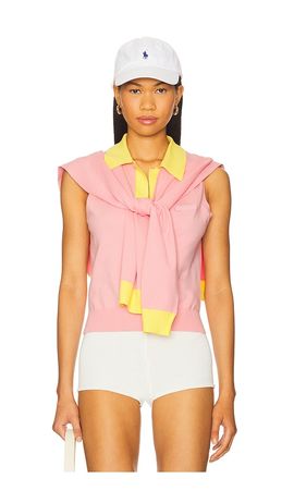 Monse Monse Knitted Polo & Tie Scarf