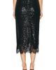 Monse Monse Lace Hem Sequin Skirt - 4