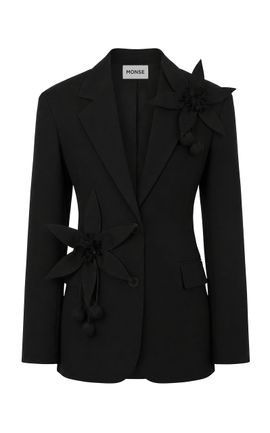 MONSE MONSE Lemon Flower StretchWool Suit Jacket