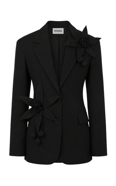 MONSE MONSE Lemon Flower StretchWool Suit Jacket