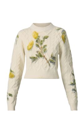 MONSE MONSE LemonPring CableKnit Merino Wool Sweater