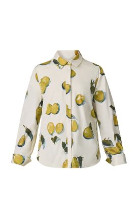 MONSE MONSE LemonPrint StretchCotton ButtonUp Shirt