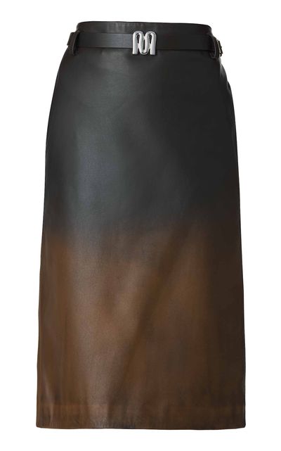 MONSE MONSE Ombre Leather Midi Skirt