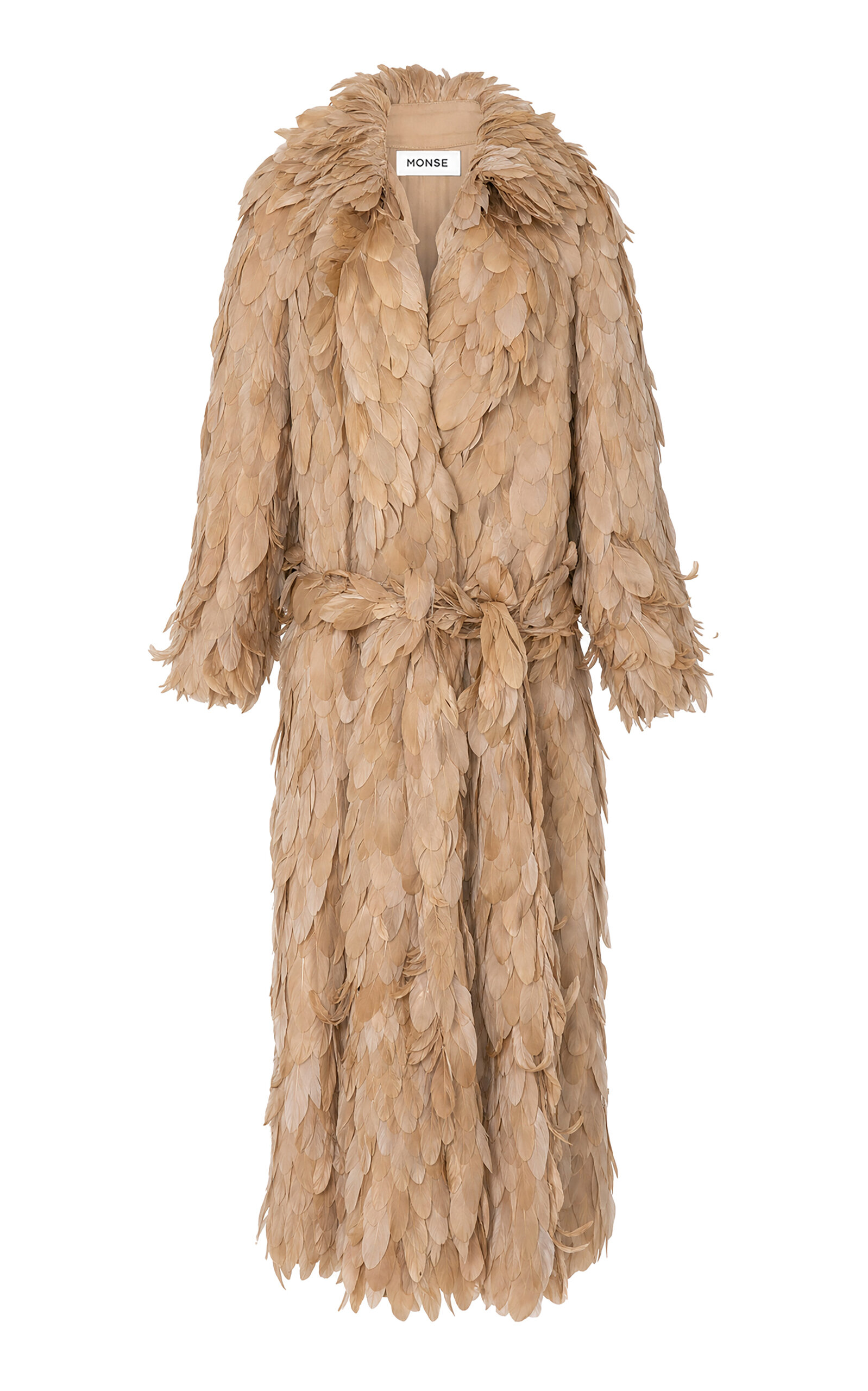 MONSE MONSE Oversized Feathered Coat