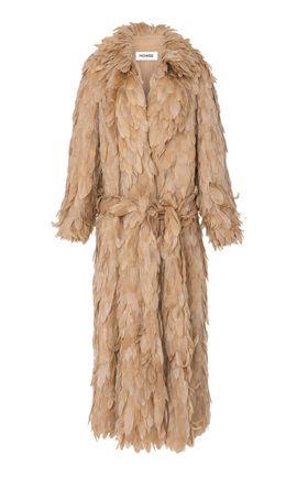 MONSE MONSE Oversized Feathered Coat