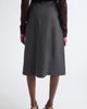 MONSE MONSE Pleated Asymmetrical Wool Blend Wrap Midi Skirt - 3
