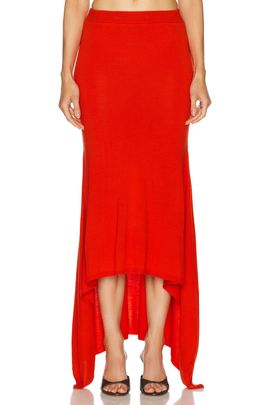 Monse Monse Ribbed Knit Skirt