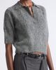 MONSE MONSE Scarf Detail Cropped Polo Sweater - 2