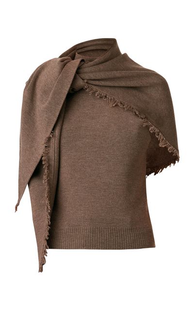 MONSE MONSE ScarfDetailed Merino Wool Halter Top