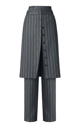 MONSE MONSE StraightLeg MidRise DoubleLayer StretchWool Pants