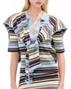 Monse Monse Striped Jacquard Scarf Top Blue Multi - 1