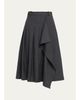 Monse Pleated Asymmetric Wrap Skirt - 1