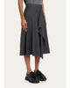 Monse Pleated Asymmetric Wrap Skirt - 4