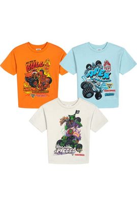 Monster Jam Monster Jam 3-Pack Short Sleeve Cotton T-Shirts