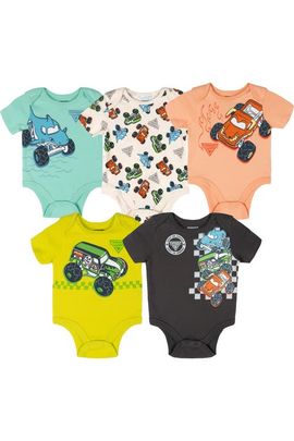 Monster Jam Monster Jam 5-Pack Short Sleeve Bodysuits