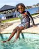 Monster Jam Monster Jam Long Sleeve Rash Guard and Swim Trunks Set - 2