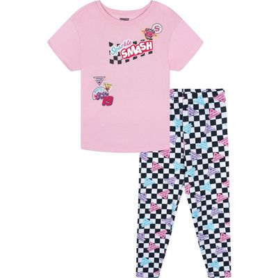 Monster Jam Monster Jam Sparkle Smash 2-Piece T-Shirt and Leggings Set