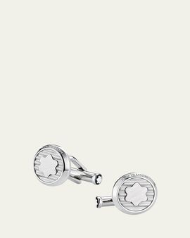 Montblanc Men's Stainless Steel Snowcap Emblem Cufflinks