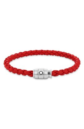 Montblanc Montblanc Braided Leather Bracelet