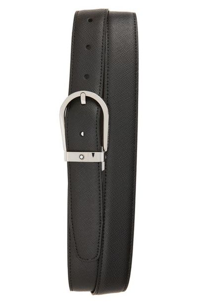 Montblanc Montblanc Horseshoe Buckle Reversible Sartorial Leather Belt