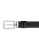 Montblanc Montblanc Men's Leather Two Tone Rectangle Buckle Belt - 3