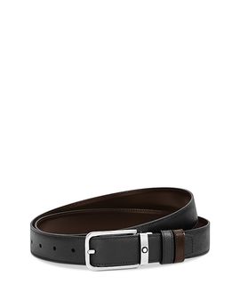 Montblanc Montblanc Men's Reversible Rectangle Buckle Belt