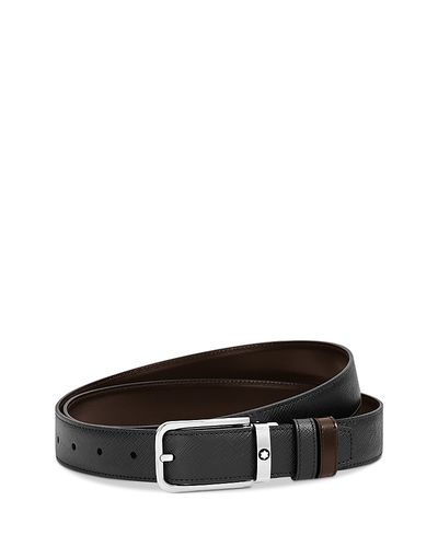 Montblanc Montblanc Men's Reversible Rectangle Buckle Belt