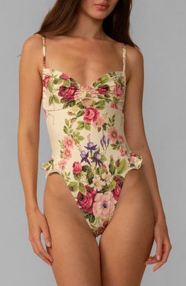 MONTCE MONTCE Bouquet Devin Ruffled One-Piece Swimsuit 