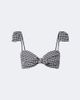 Montce Montce Cabana gingham seersucker bikini top - 1