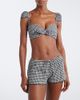Montce Montce Cabana gingham seersucker bikini top - 2